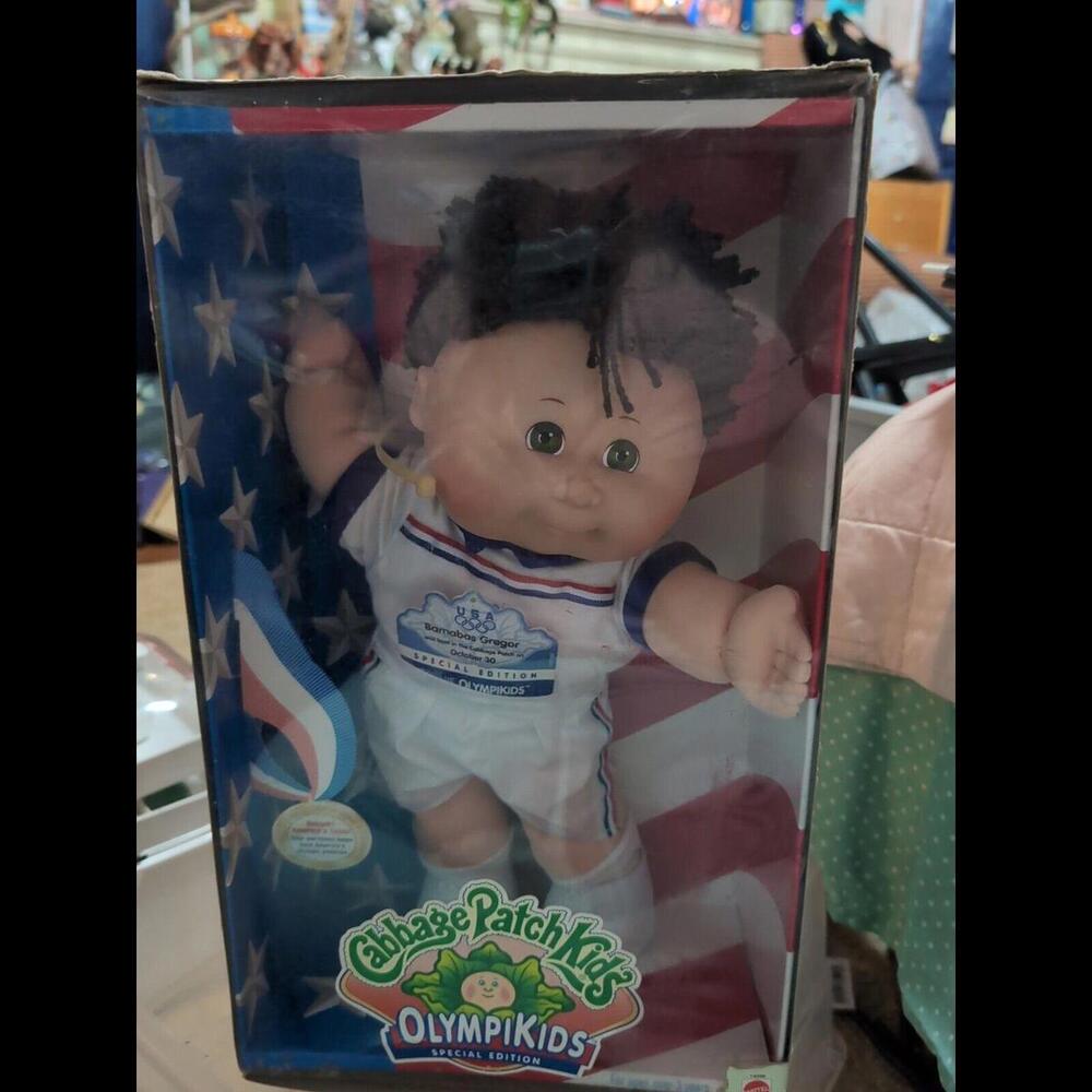 1995 Olympikids Cabbage Patch Kids Doll 1996 Olympics Bamabas Gregor